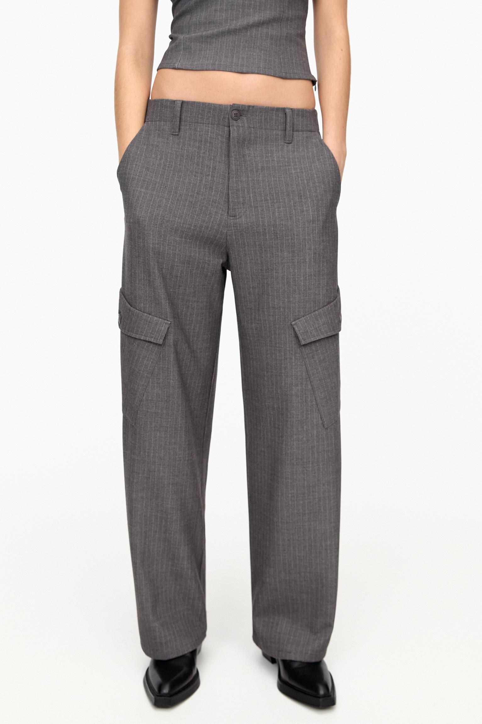 Smart pinstripe cargo pants Product Image