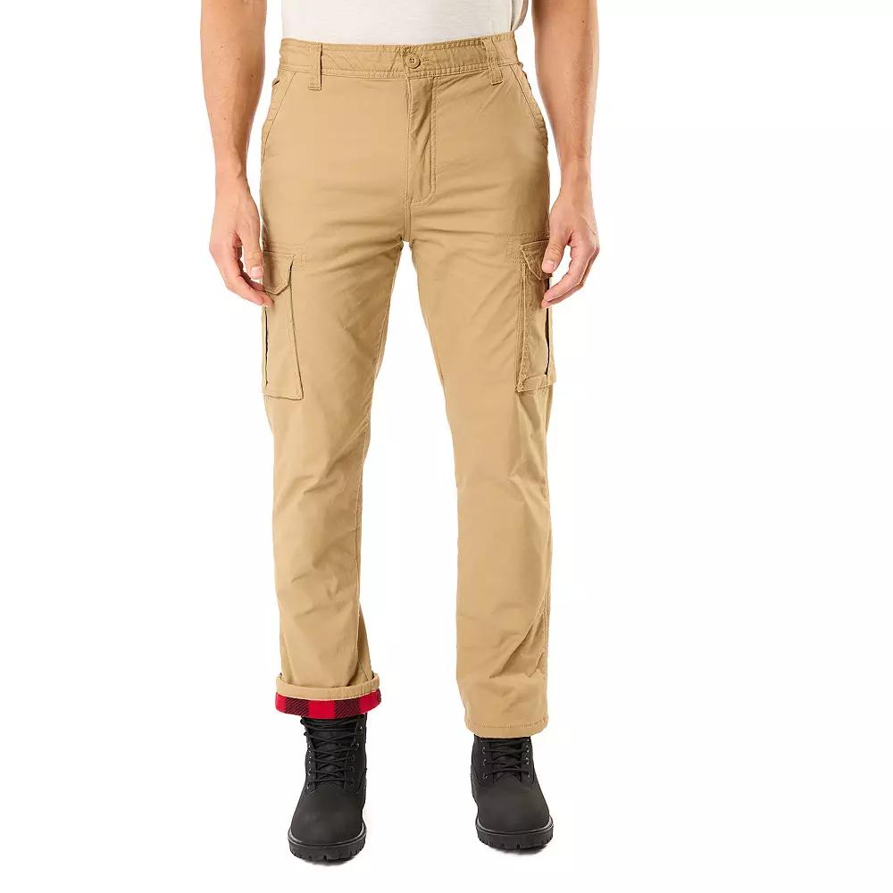 Men's Smith's Workwear Stretch Fleece-Lined Canvas Cargo Pant,  Product Image