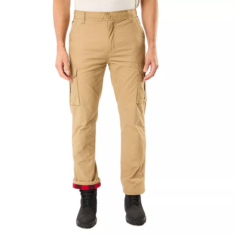 Men's Smith's Workwear Stretch Fleece-Lined Canvas Cargo Pant,  Product Image