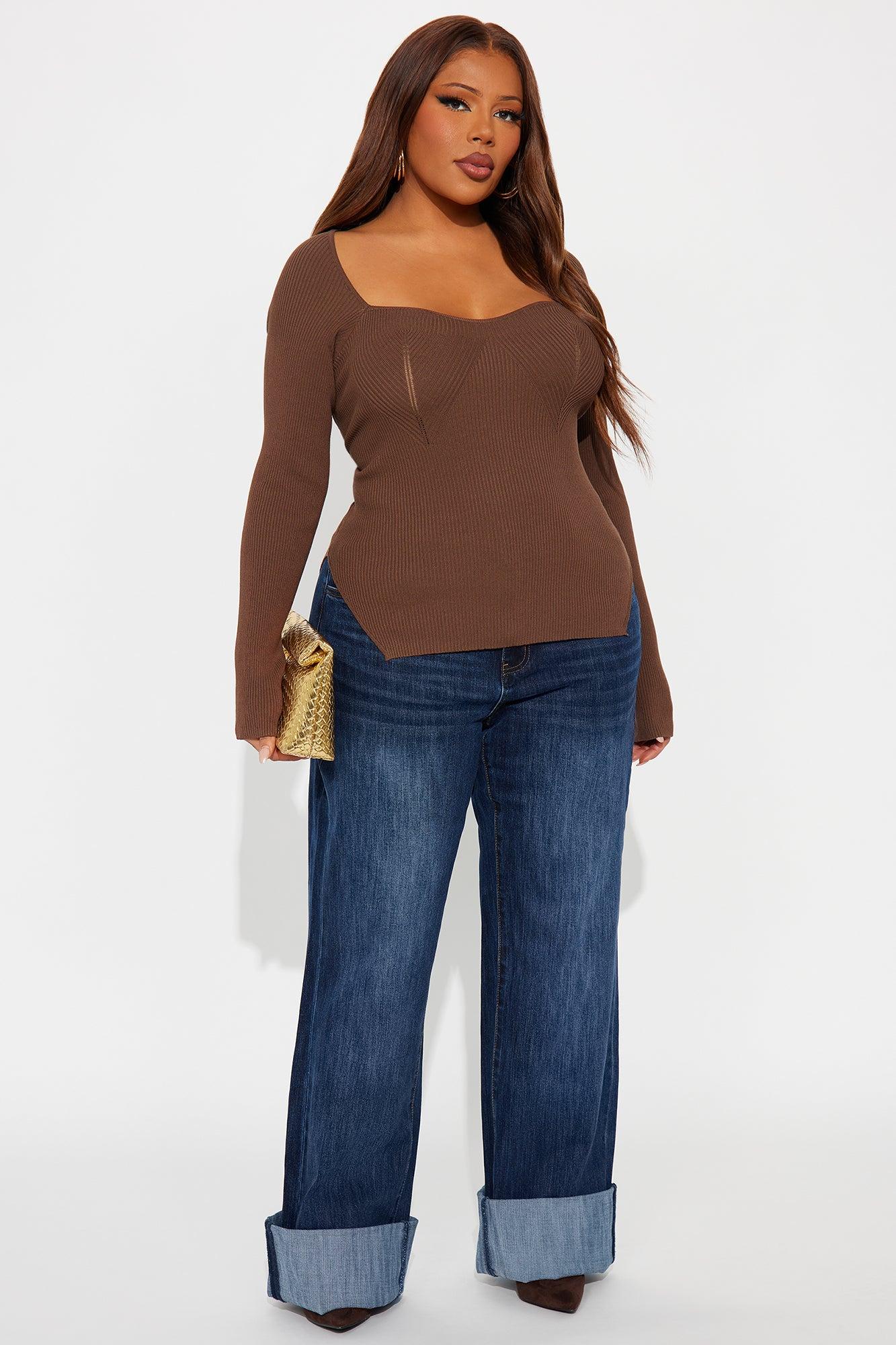 Tall On My Radar Cuffed Straight Leg Jeans - Dark Wash Female Product Image