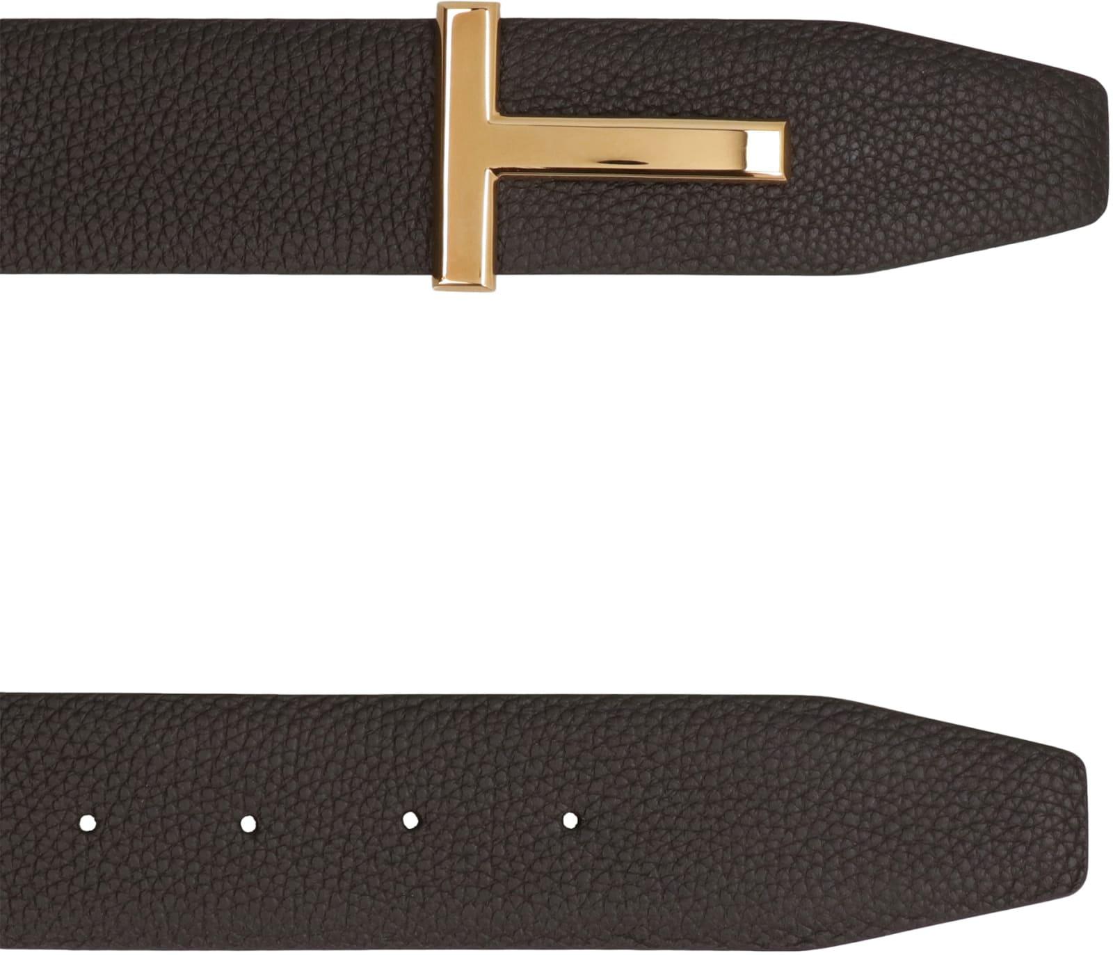 TOM FORD Brown Leather Belt Product Image