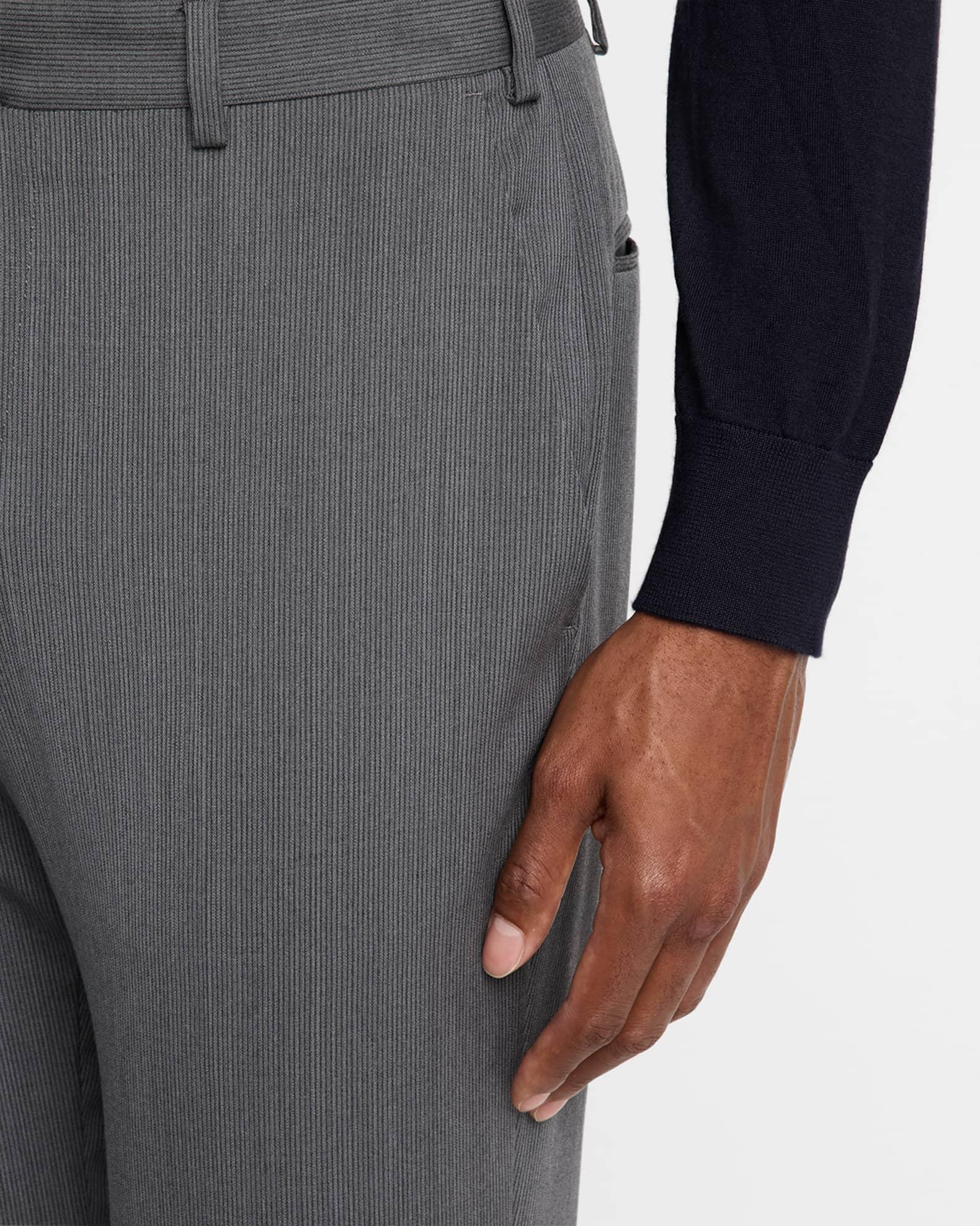 Men's Wool Tonal Stripe Trousers Product Image