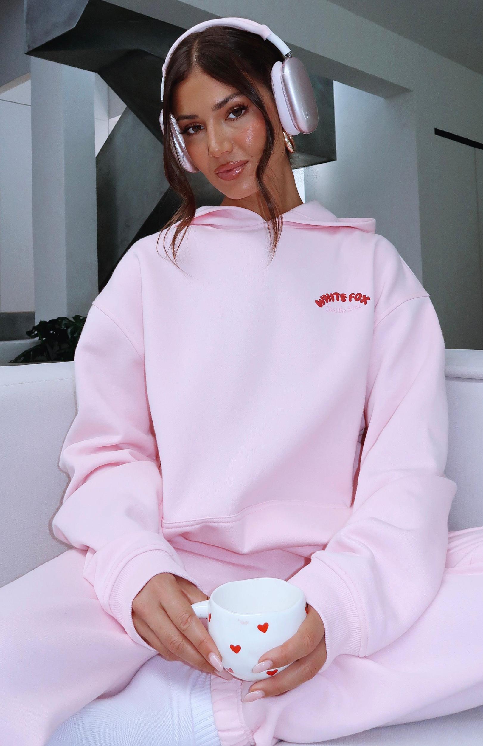 Love Me Tender Oversized Hoodie Pink Product Image
