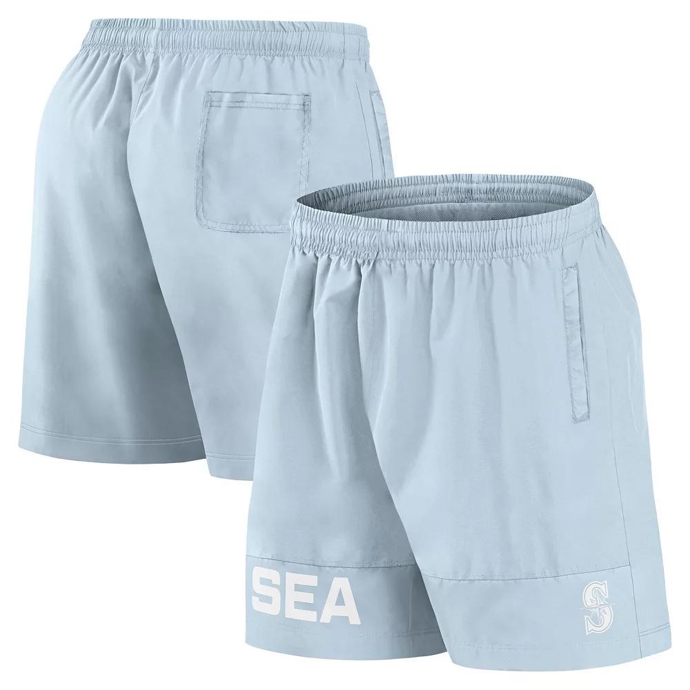 Men's Fanatics Light Blue Los Angeles Dodgers Elements Swim Shorts,  Product Image