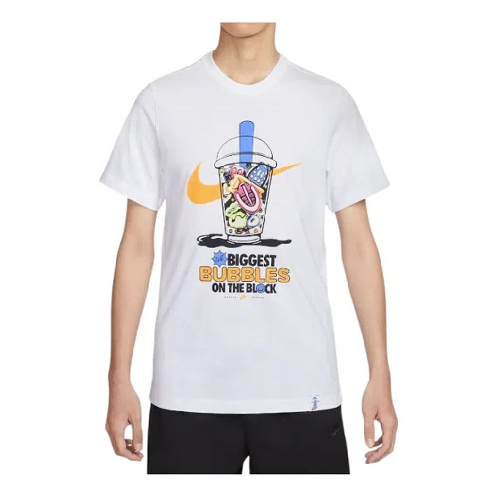 NIKE Sportswear Cotton Graphic T-shirt In White Product Image