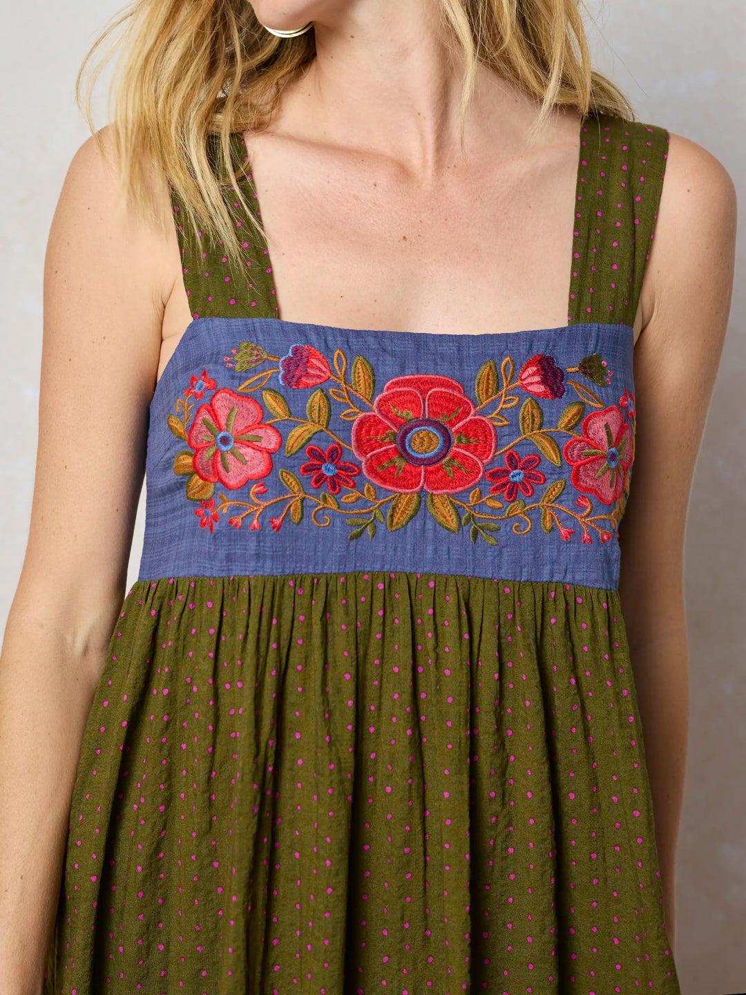 Embroidered Tricia Maxi Dress Product Image