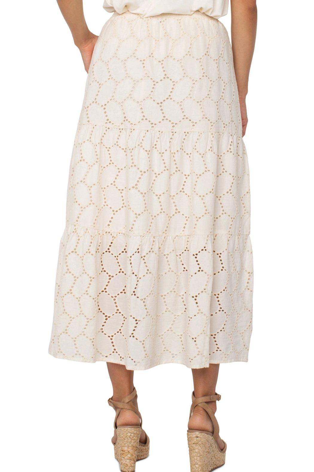 Demi Tiered Woven Maxi Skirt Product Image