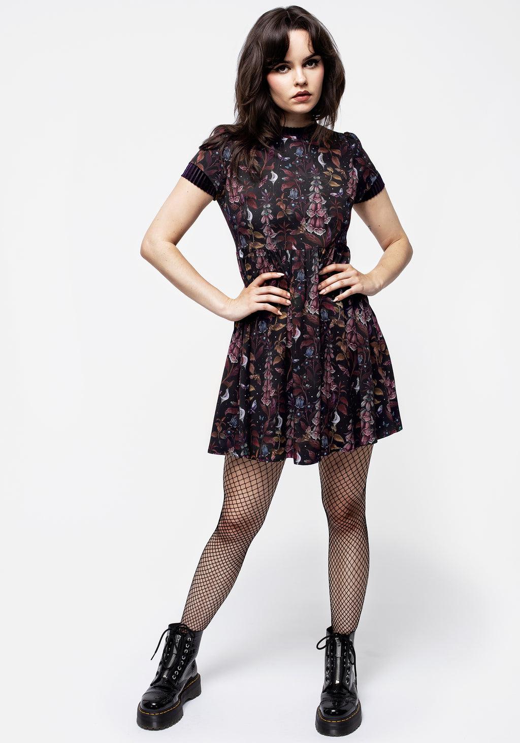 Foxglove Mini Skater Dress Product Image