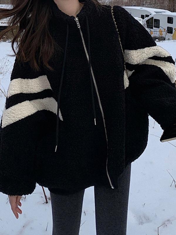 Lambswool Stripe Splice Jacket Product Image