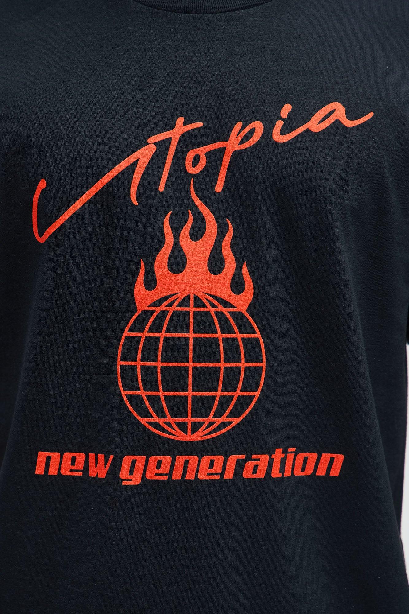 Utopia New Generation Short Sleeve Tee - Black Male Product Image