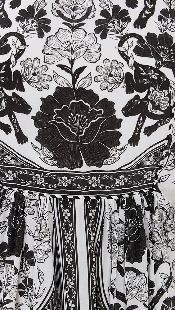 FARM Rio Flower Leopards Off-White Mini Dress | Shopbop Product Image