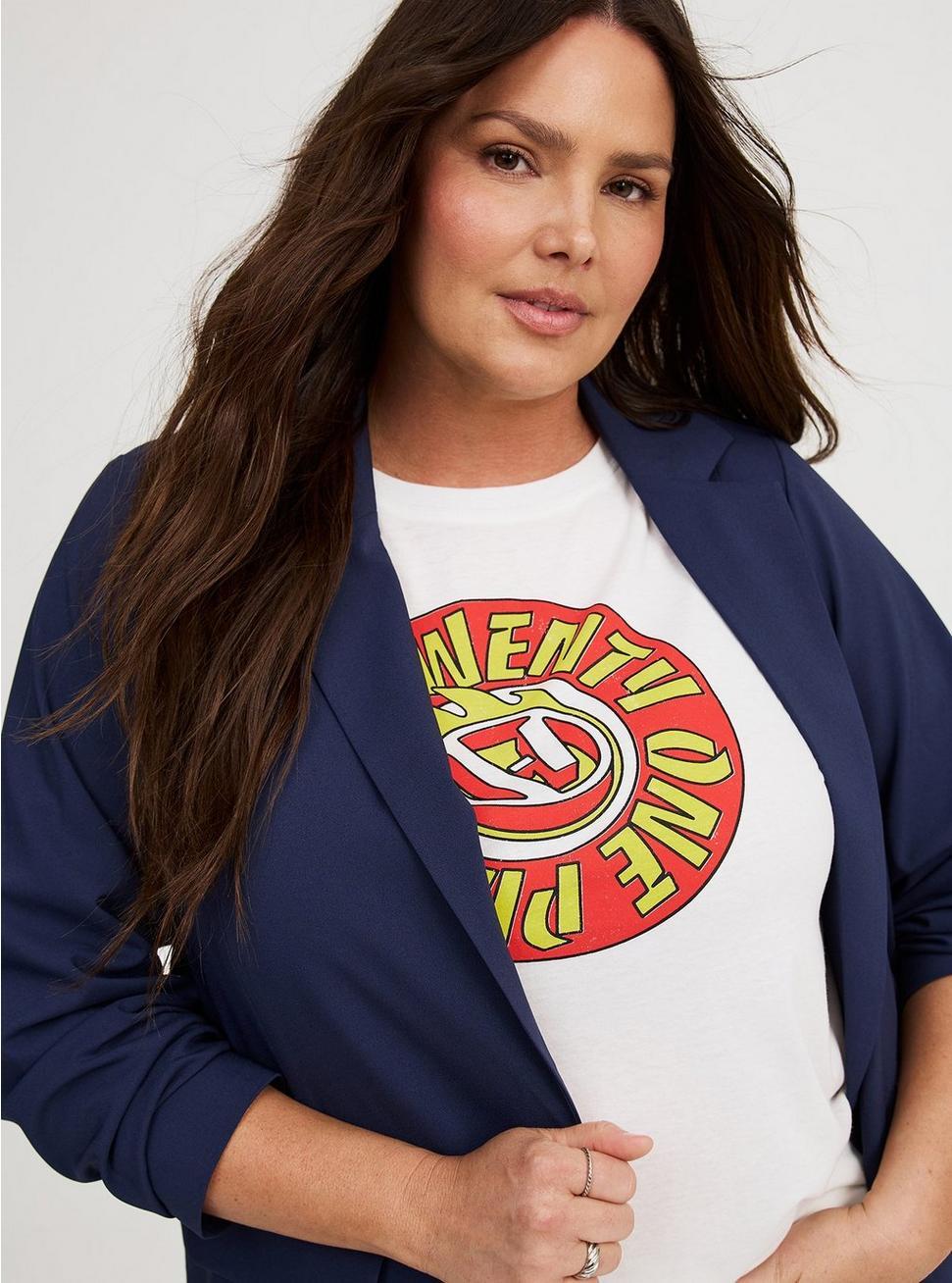 Studio Crepe Notch-Collar Blazer Product Image