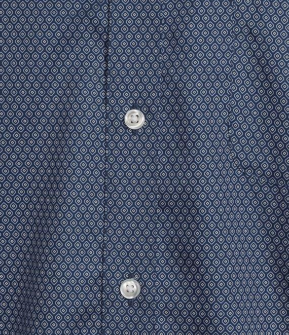 Gold Label Roundtree & Yorke Big & Tall Non-Iron Long Sleeve Diamond Print Sport Shirt Product Image