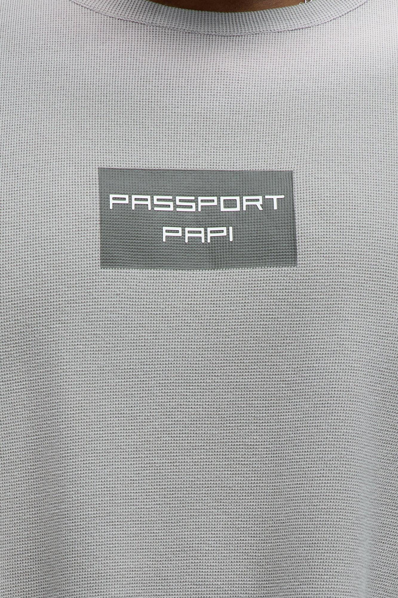 Relaxed Washed Quote Muscle Tank - Dark Grey Male Product Image