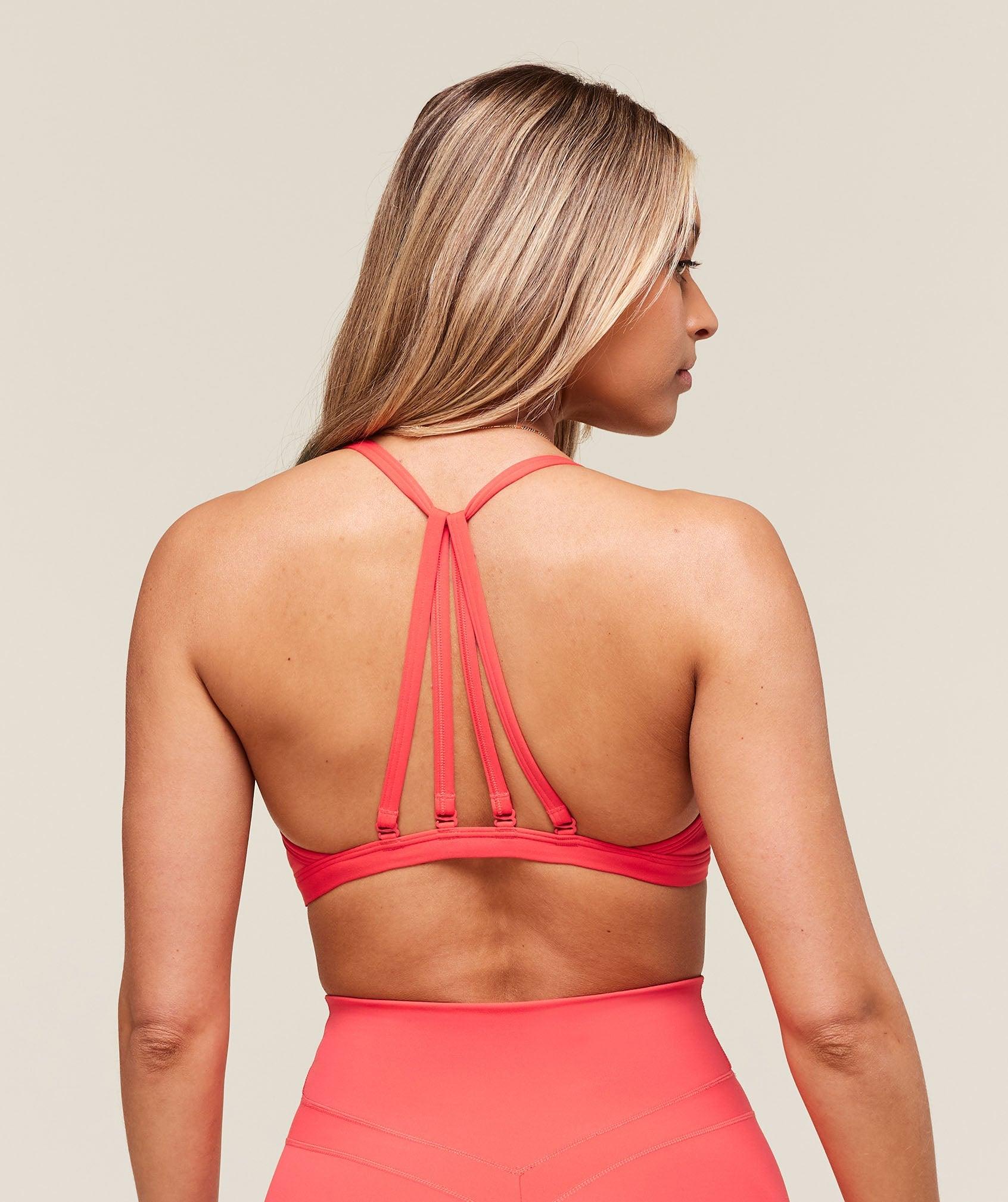 Gymshark Minimal Sports Bra - Coral Red Female Product Image