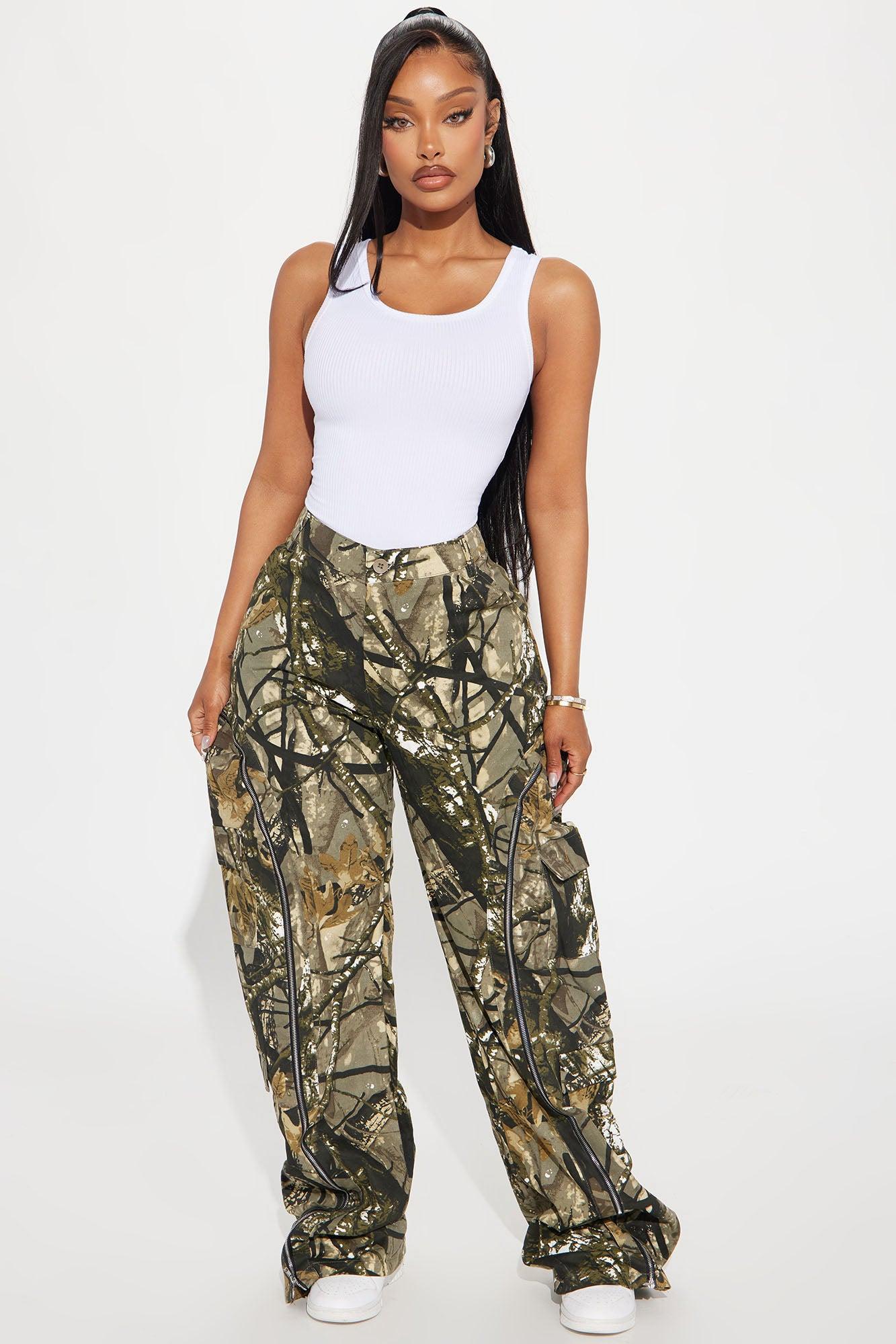 Had You Fooled Tree Camo Pant - Olive/combo Product Image