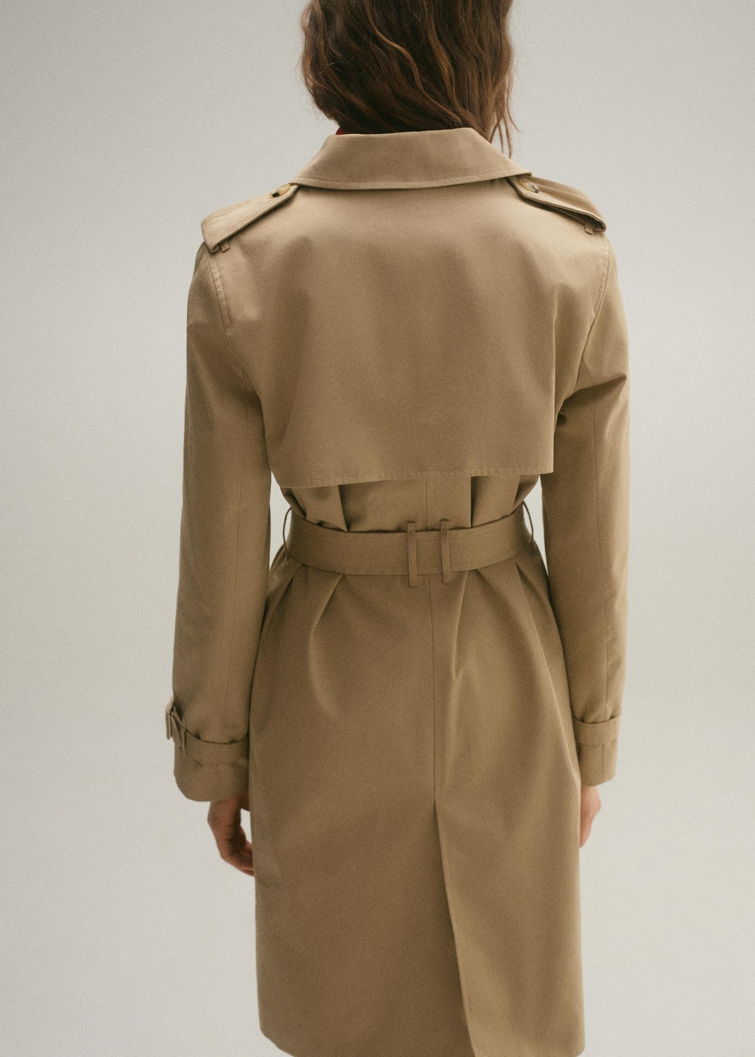 Classic trench coat with belt - Women | MANGO USA Product Image