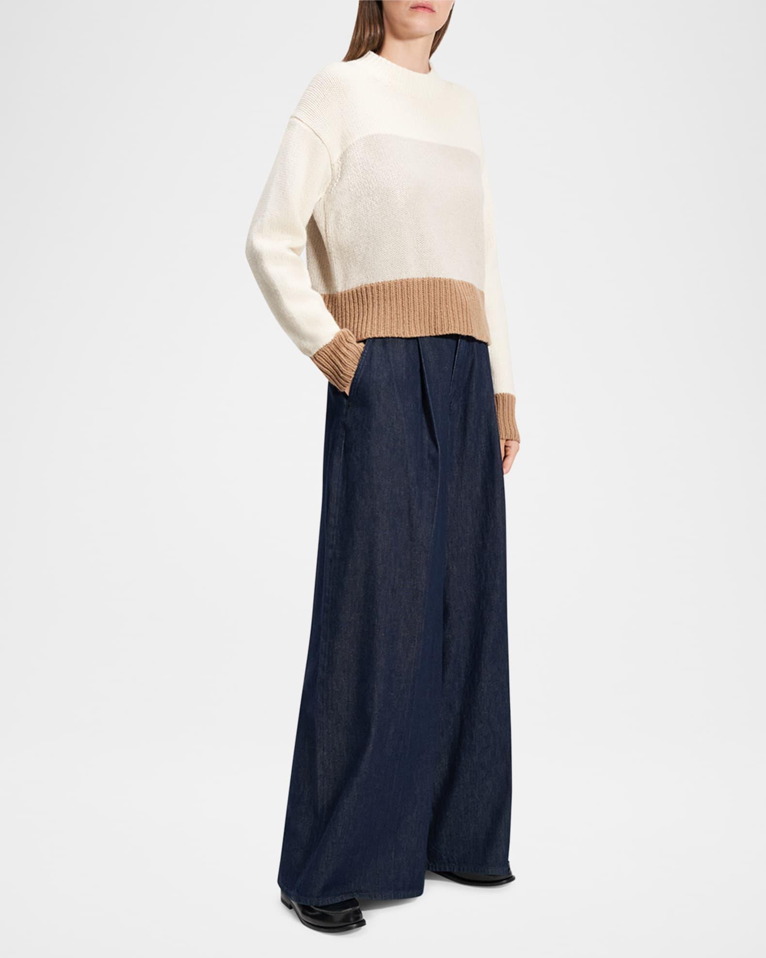 Color-Block Crewneck Sweater Product Image