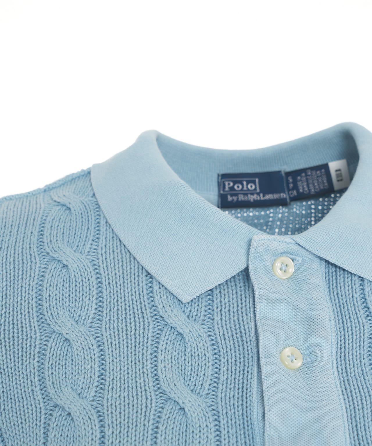 Cable knit polo Product Image