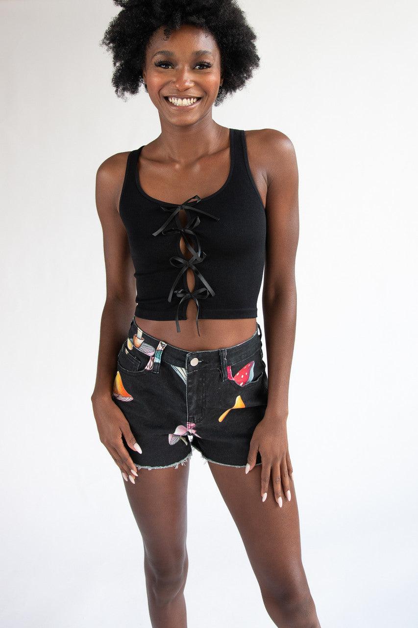 Bow Front Seamless Tank Top Product Image