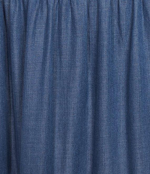 Intro Eloise Tiered A-Line Midi Pull-On Skirt Product Image