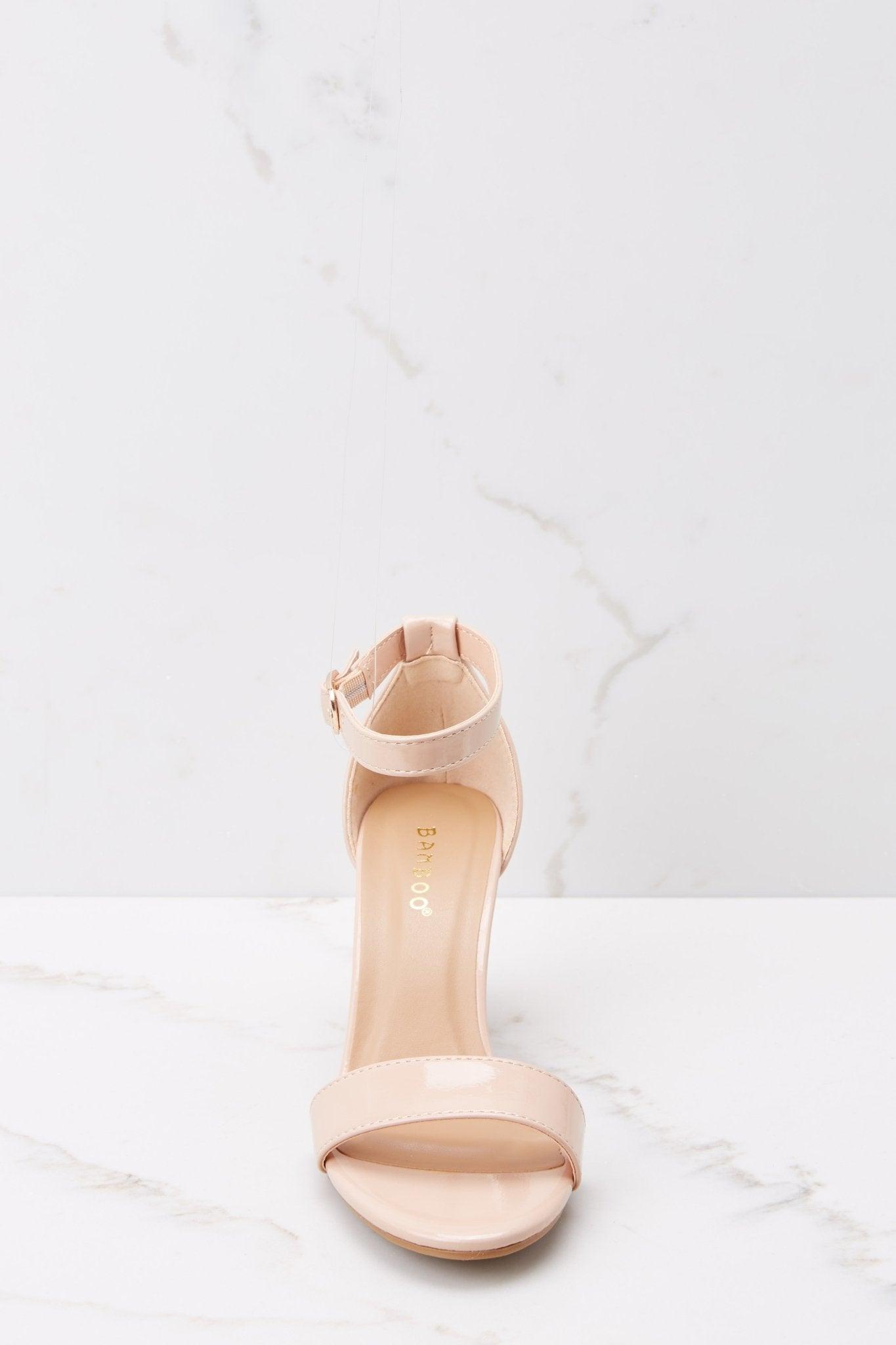 Forever Darling Nude Patent Heels Product Image