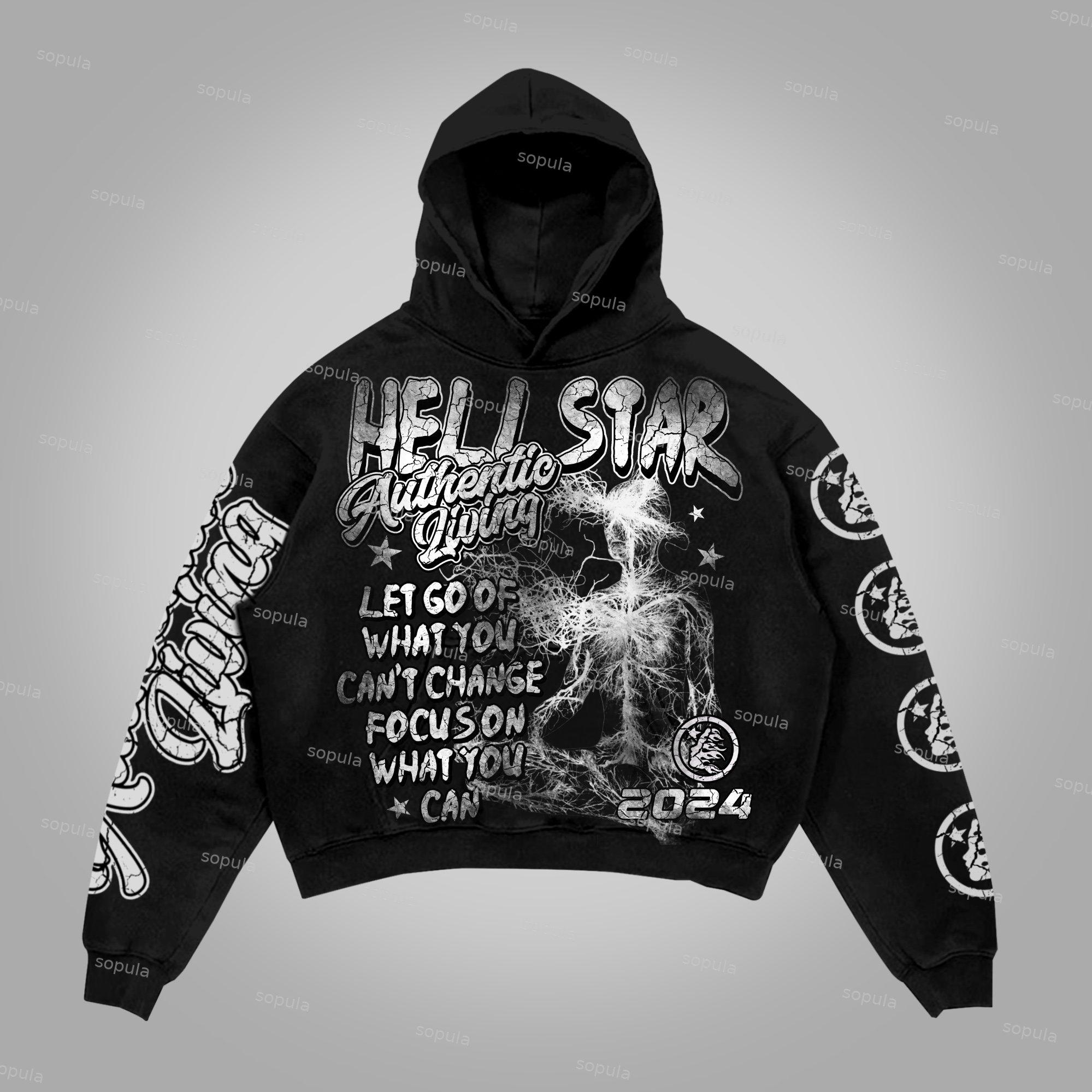 Sopula The Real Wise Vintage Graphic Cotton Hoodie Product Image