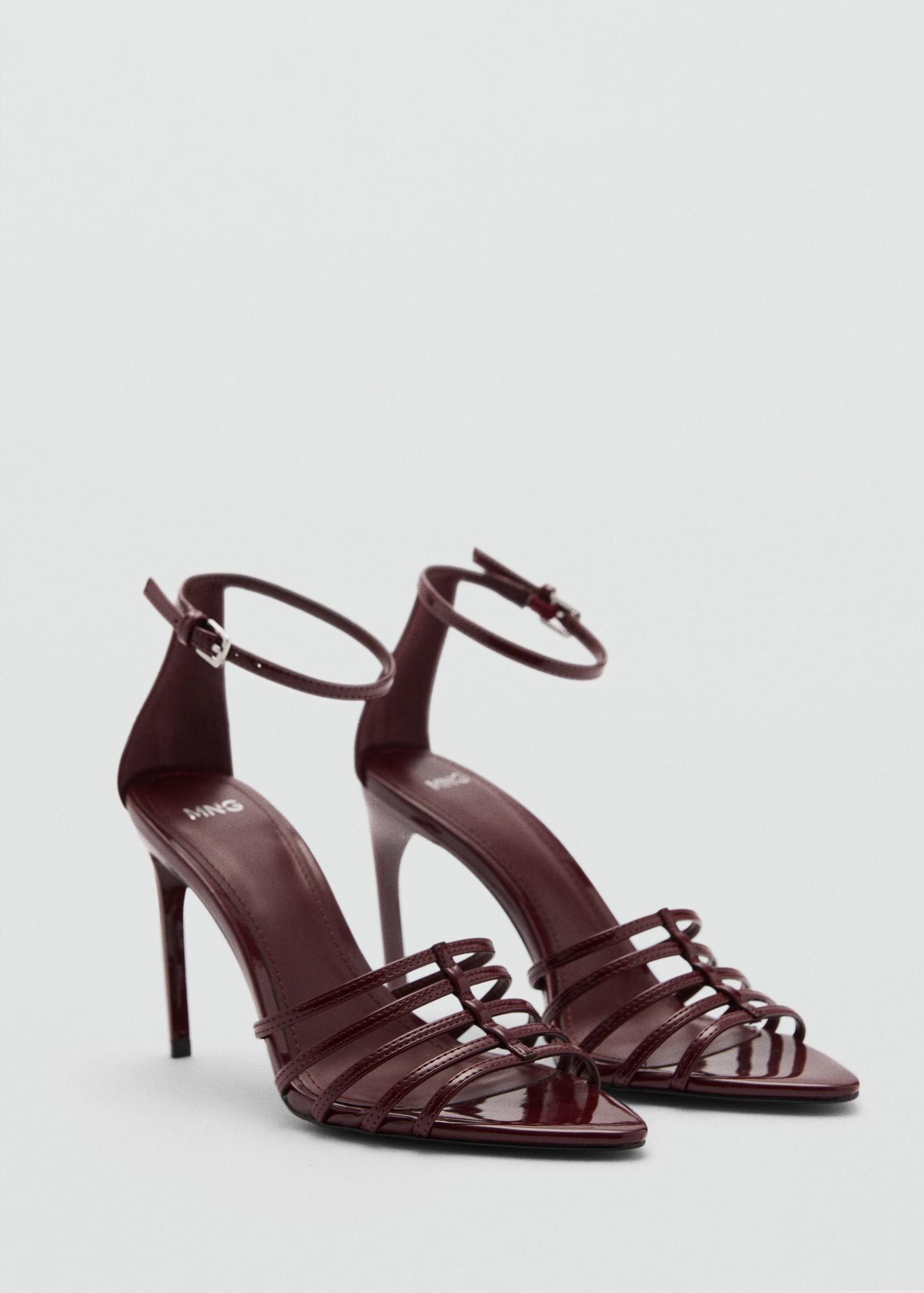 Strappy heeled sandals - Women | MANGO USA Product Image