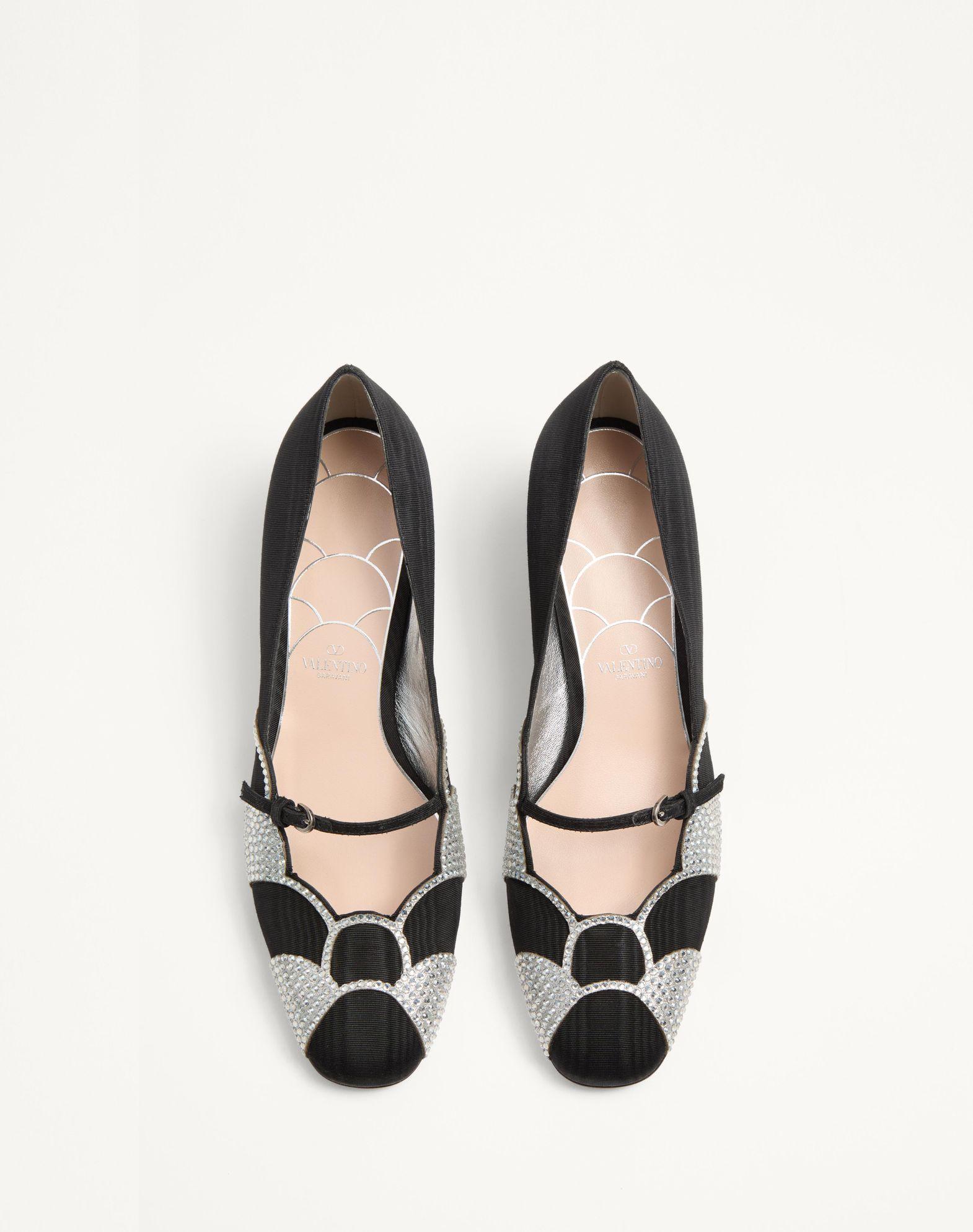 Bowow Pumps In Moirè Fabric With Crystals 45Mm Product Image