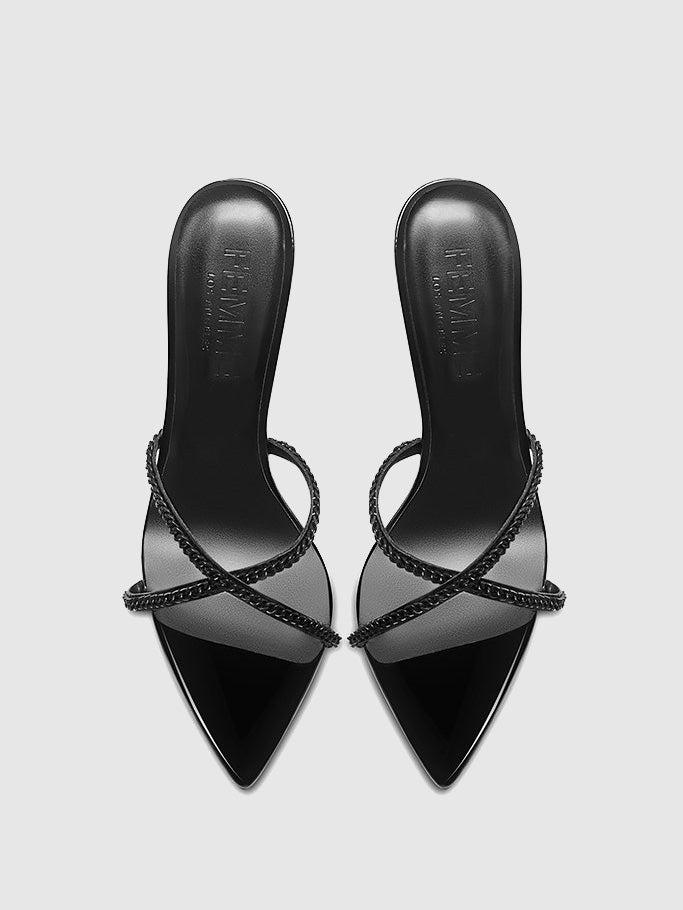 Donatella Mule - Noir Chain Product Image