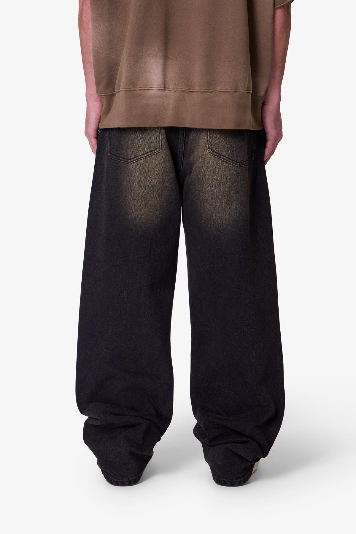 Ultra Baggy Dried Denim - Washed Black Product Image