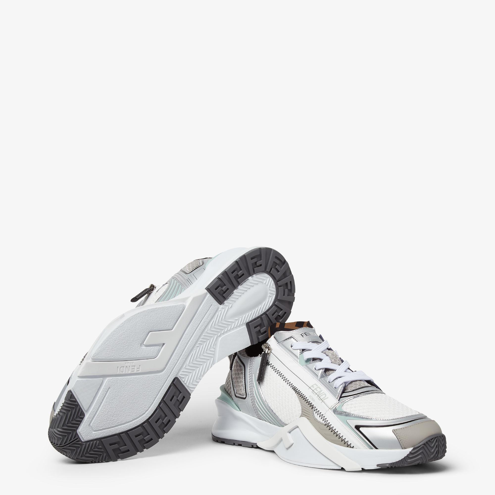 Fendi Flow SneakersWhite technical mesh low-tops Product Image
