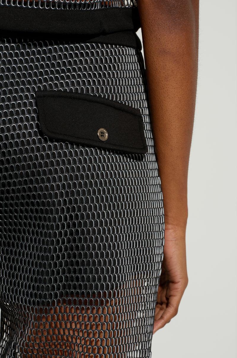 STEPHANIA TRANSPARENT TROUSER IN BLACK Product Image