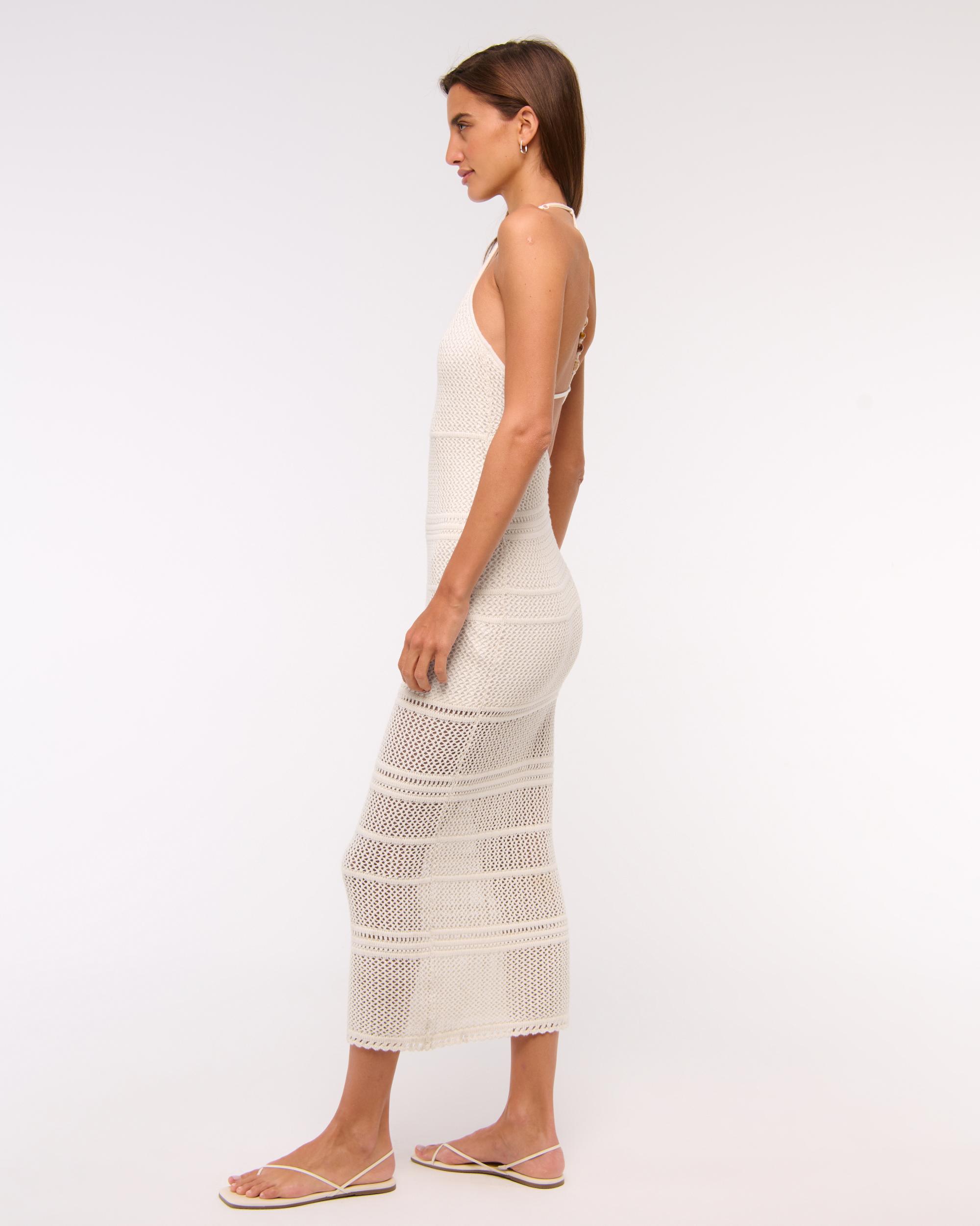 Beaded Crochet-Style Maxi Dress Product Image