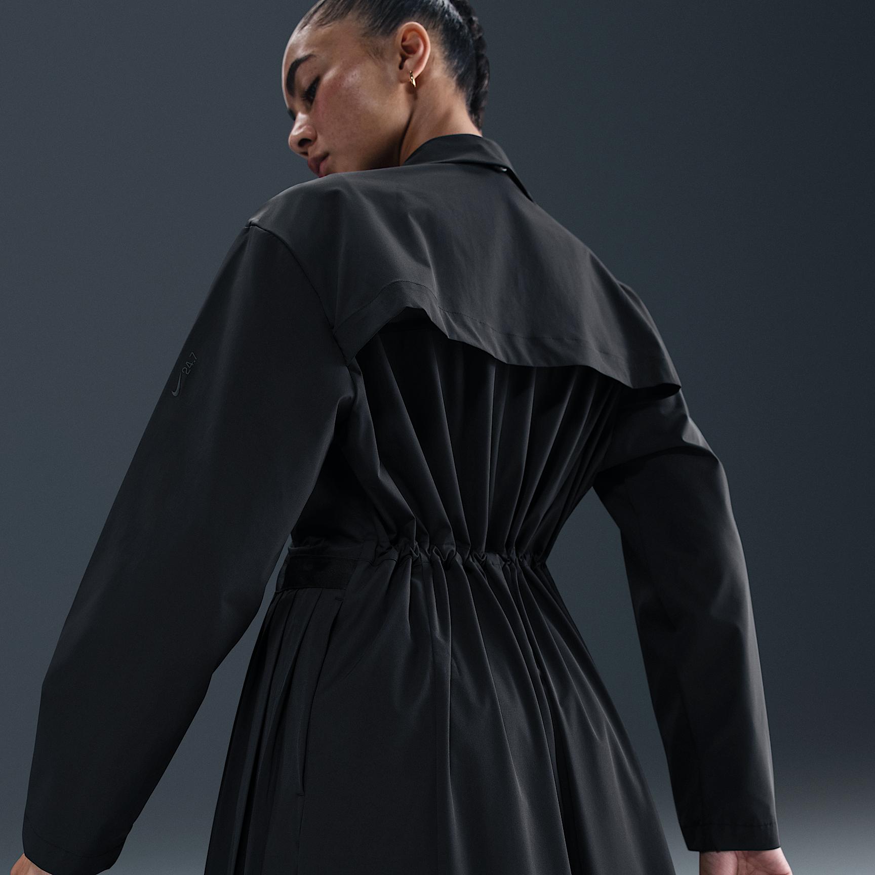 Nike Womens 24.7 PerfectStretch Dri-FIT Oversized Trench Coat | HV3627-010 Product Image