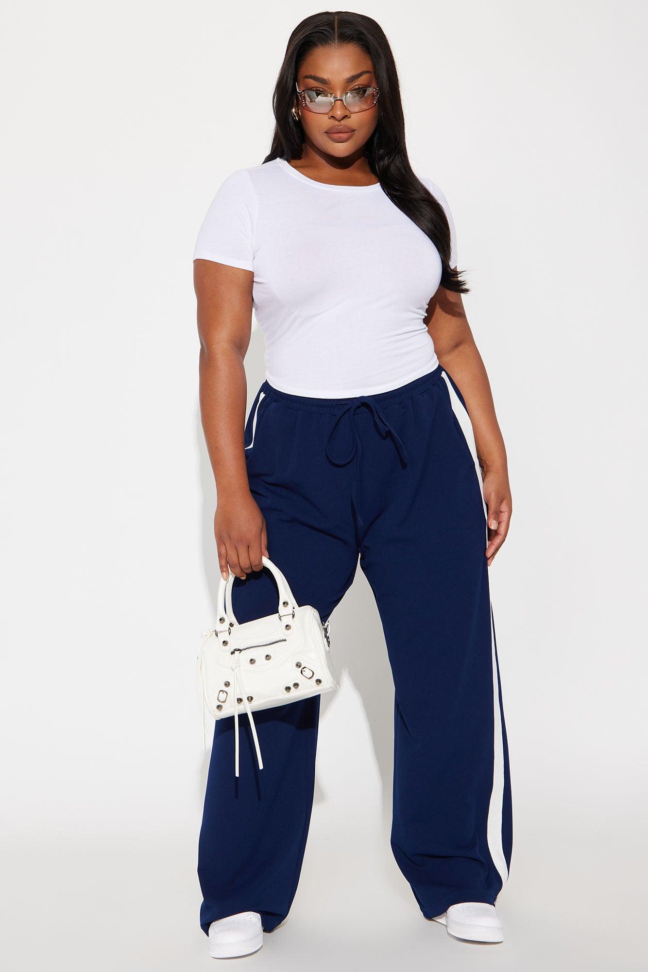 Point Of View Track Trouser Pant - Navy Product Image