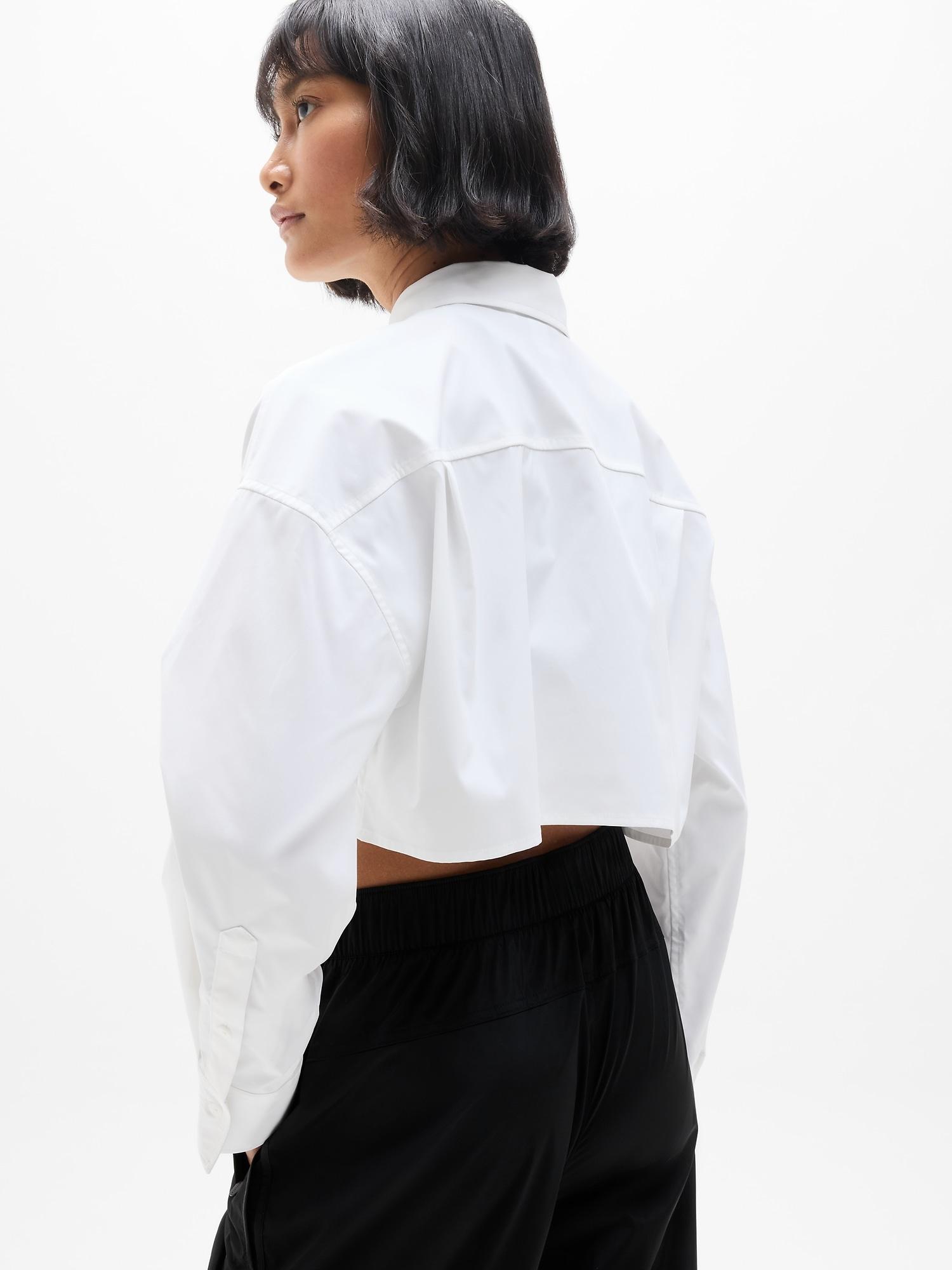 Midday Ultra Cropped Poplin Shirt Product Image