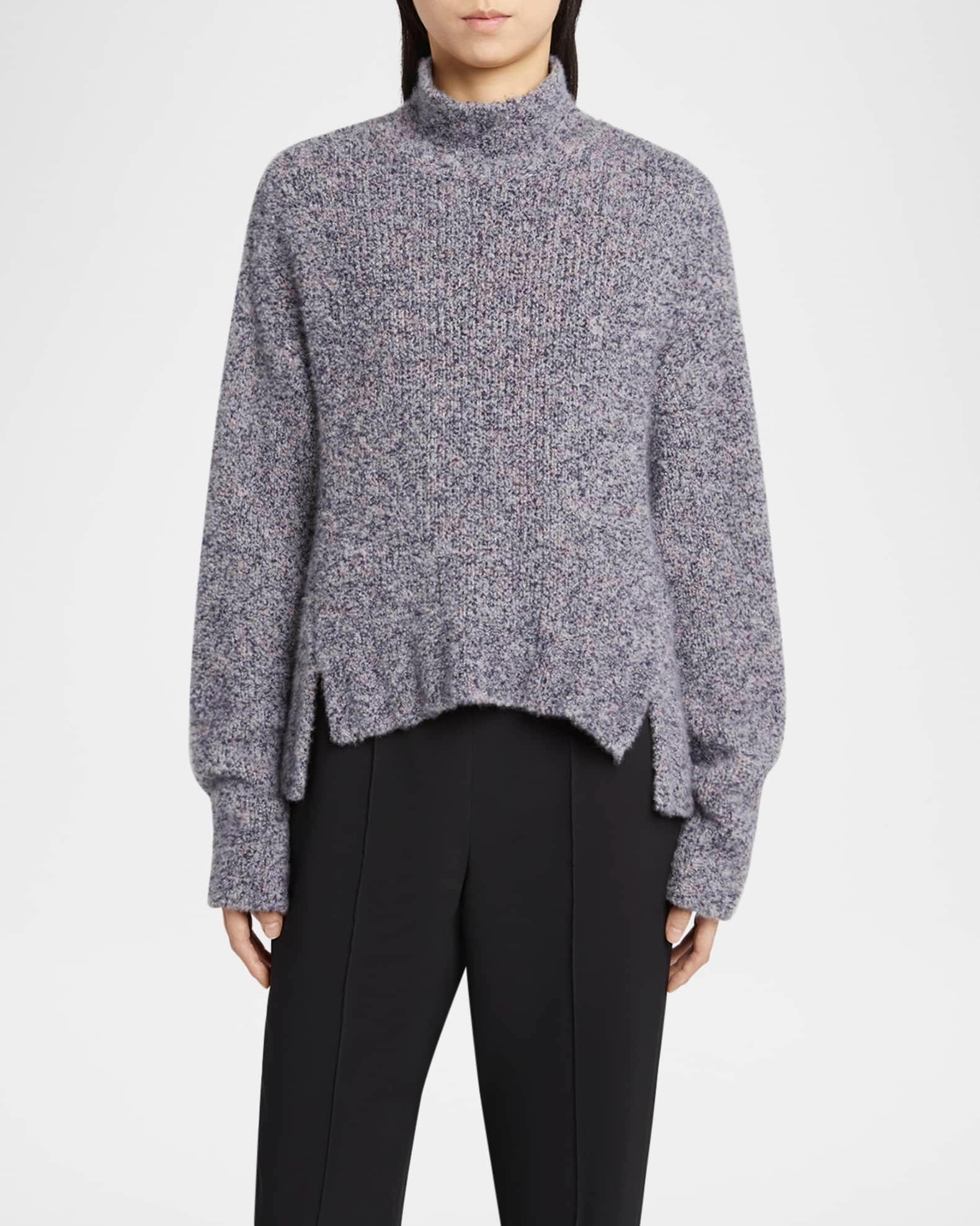 Turtleneck Cashmere-Silk Boucle Sweater Product Image