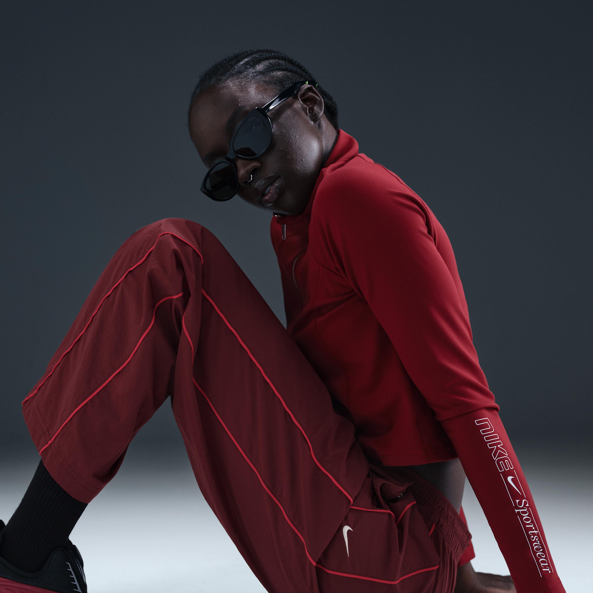 Womens Nike Windrunner High-Waisted Woven Open-Hem Pants Product Image