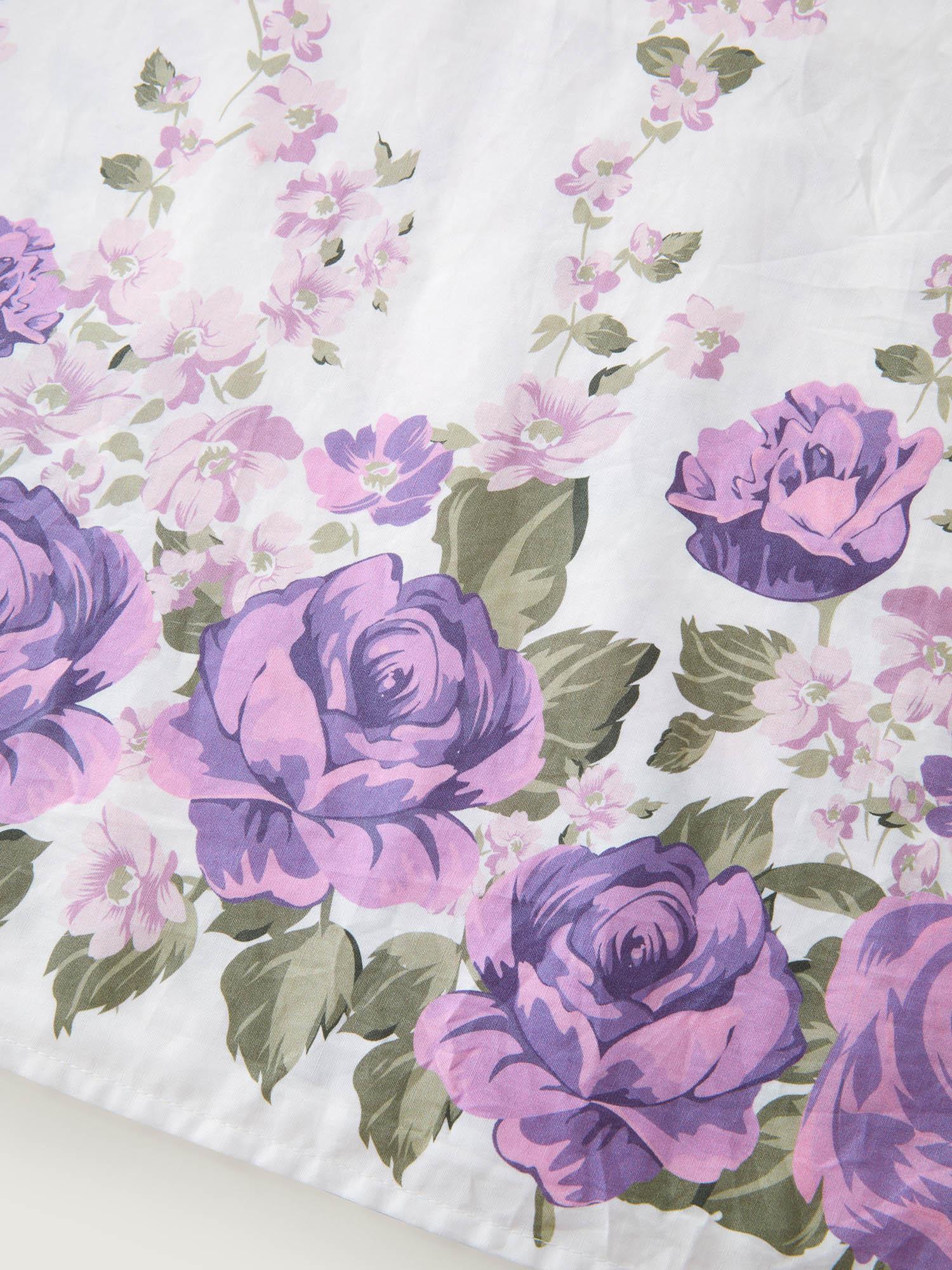 Blooming Floral Print Bow-Tie Waist Midi Dress Female Product Image