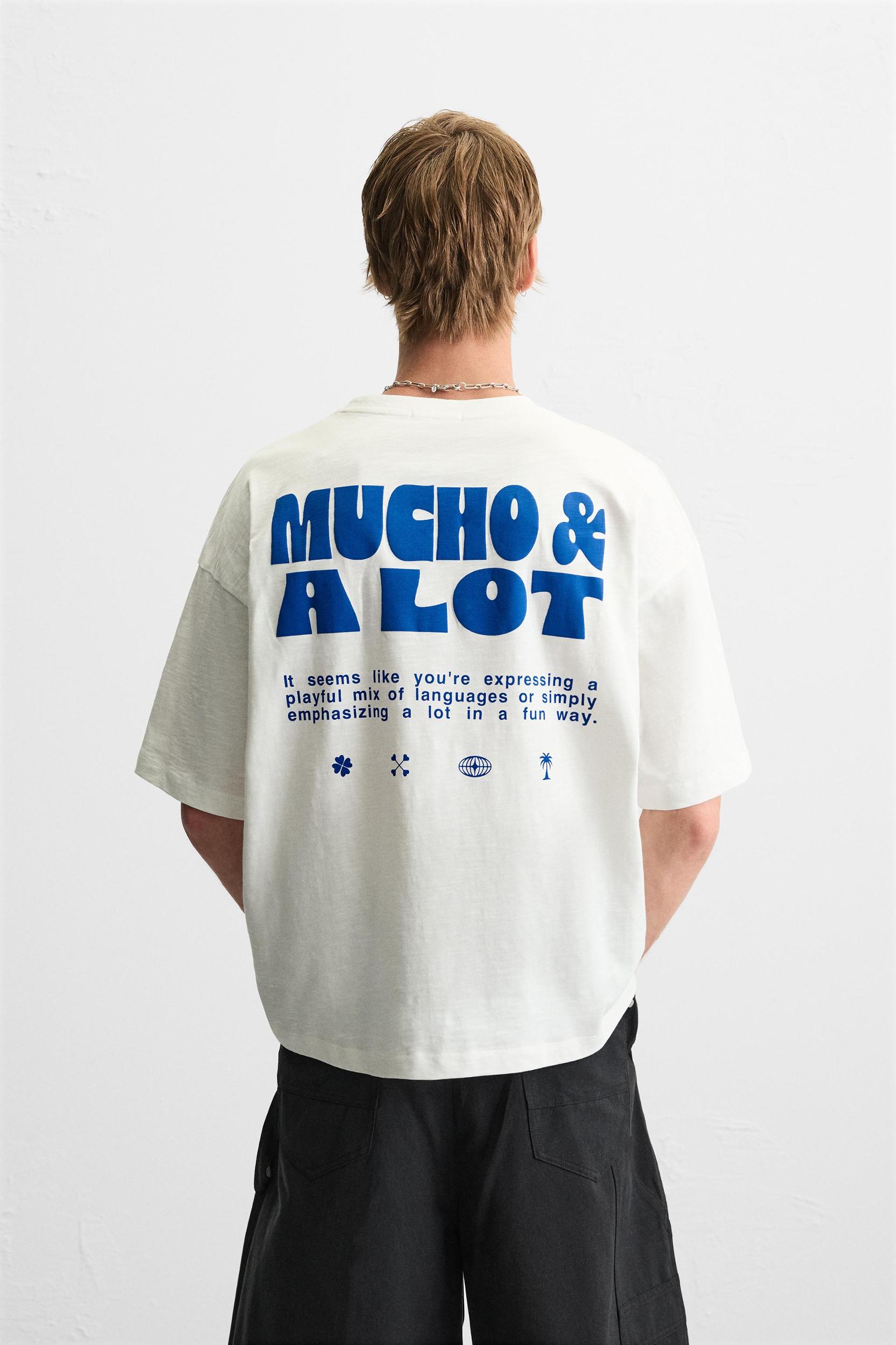 PRINTED TEXT T-SHIRT Product Image