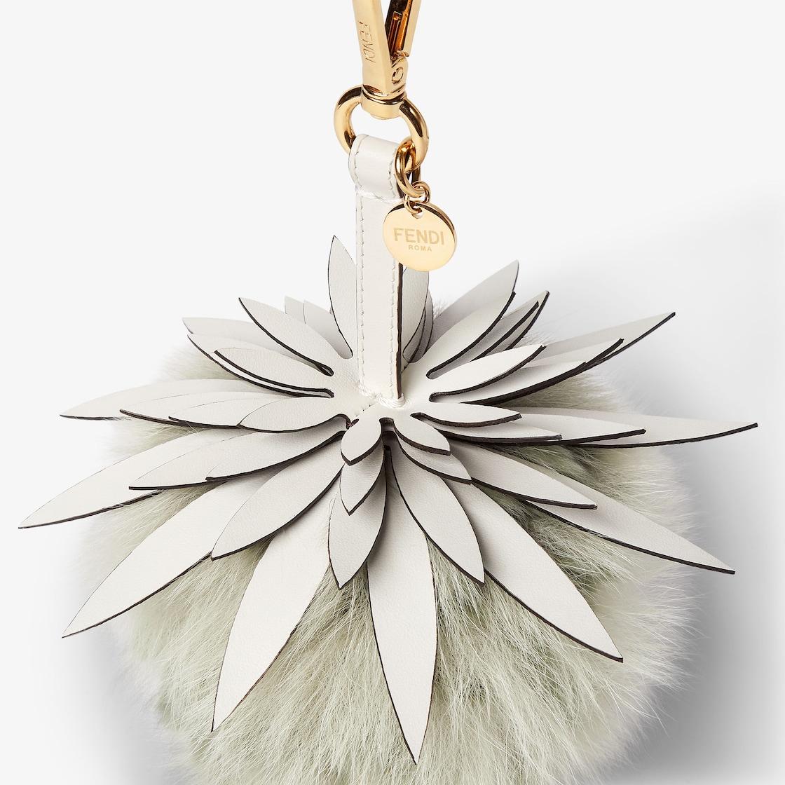 Fendi Pineapple CharmLight green fox and rabbit fur charm Product Image
