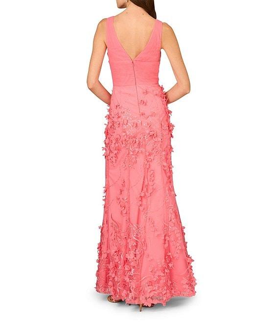 Aidan Mattox V-Neck Sleeveless Front Slit Gown Product Image