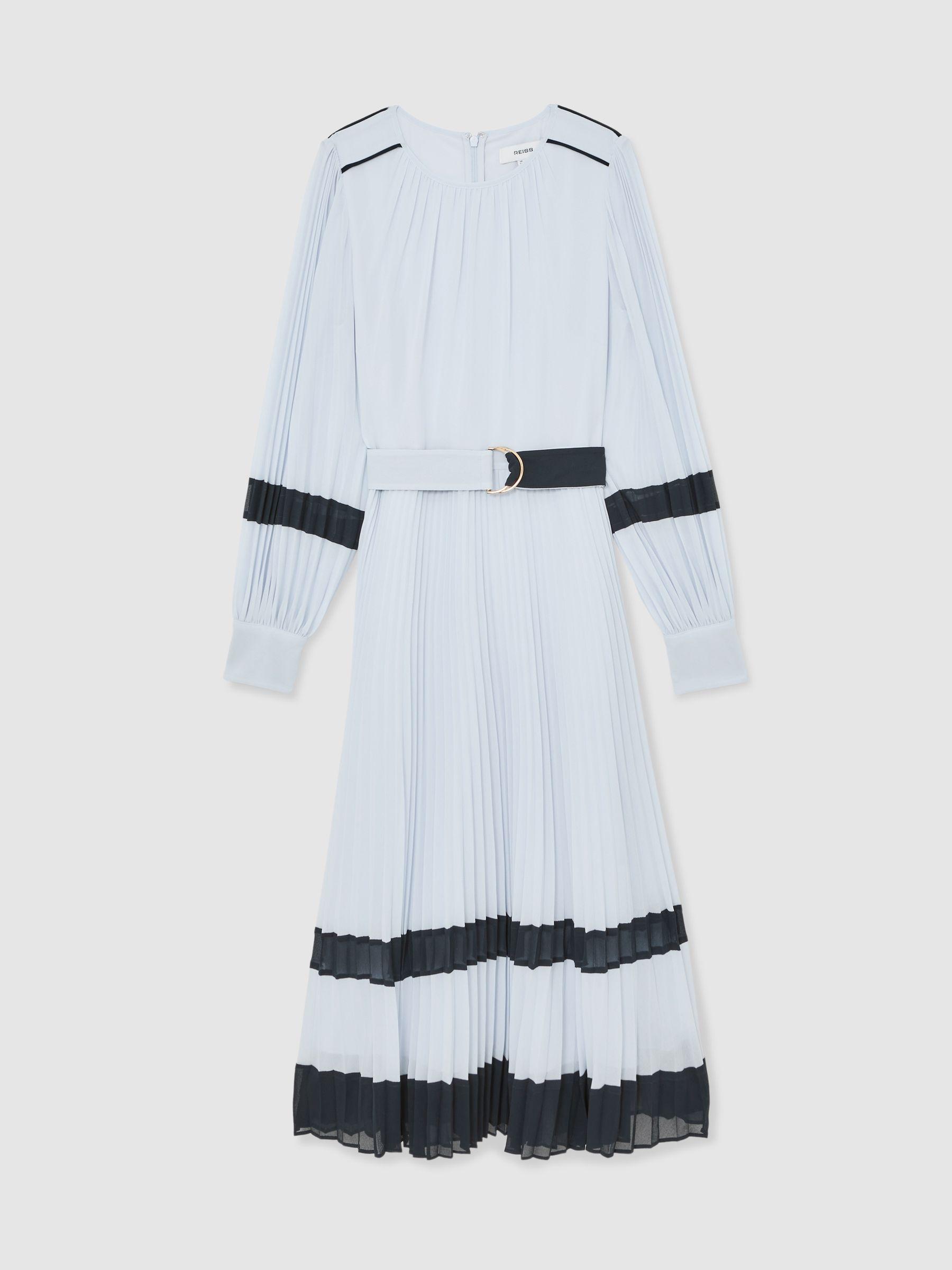 Linen-Blend Double-Breasted Suit Jacket in White Product Image