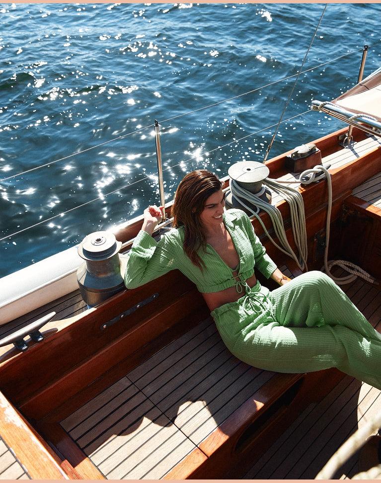 Bianca Pants - Aloe Product Image