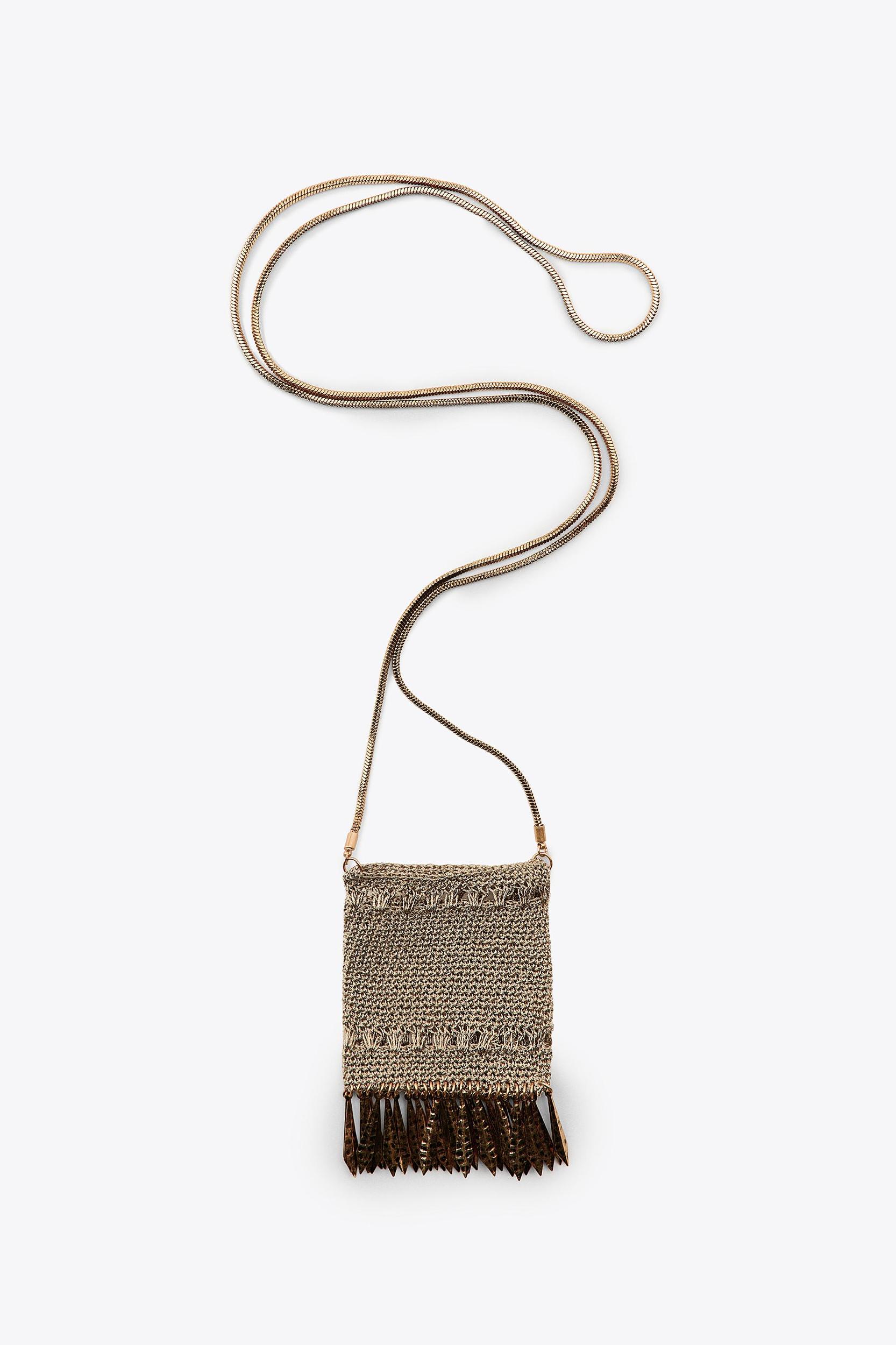 METALLIC MESH FRINGE MINI BAG Product Image