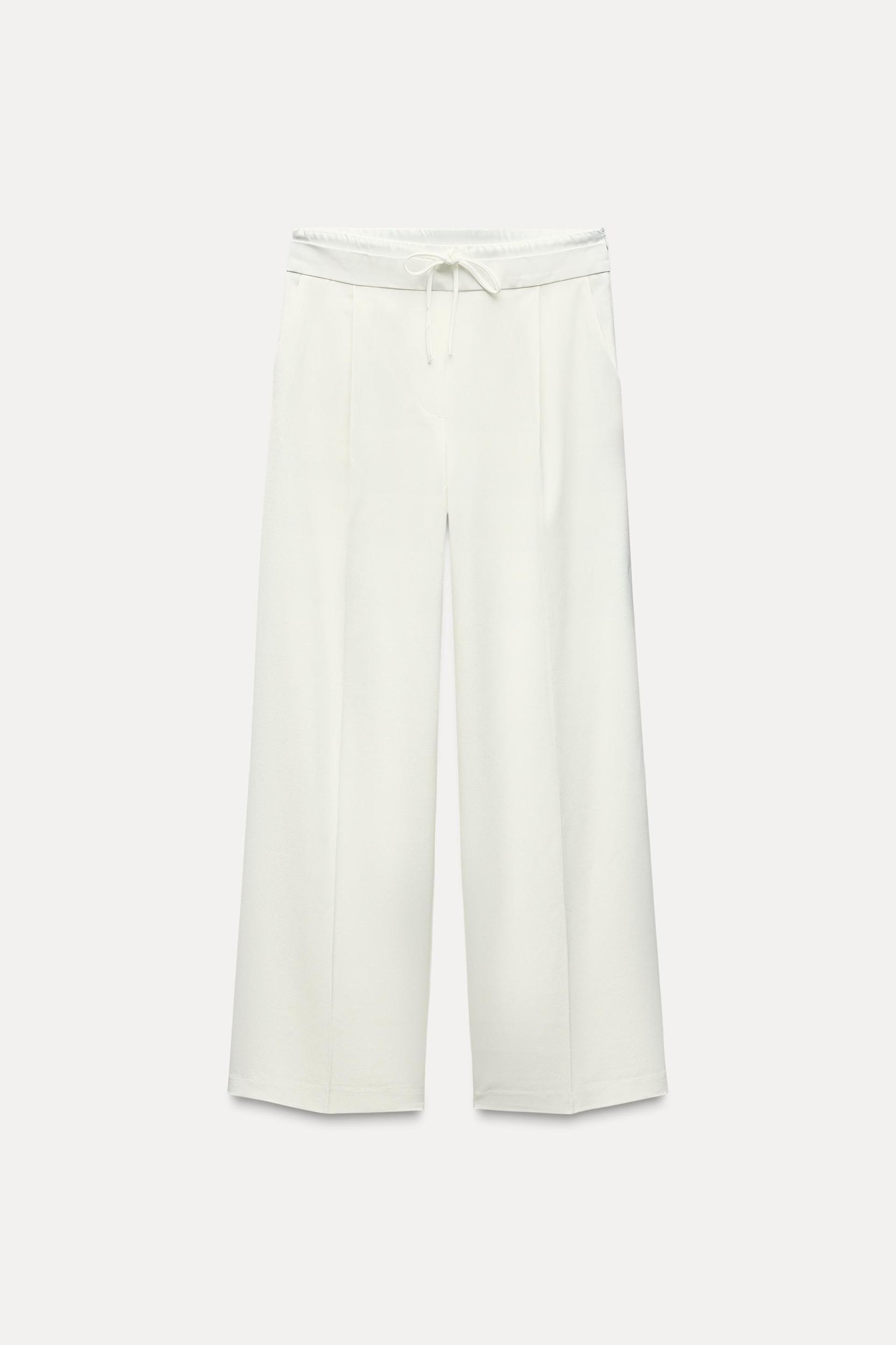 DOUBLE WAIST WIDE LEG PANTS Product Image