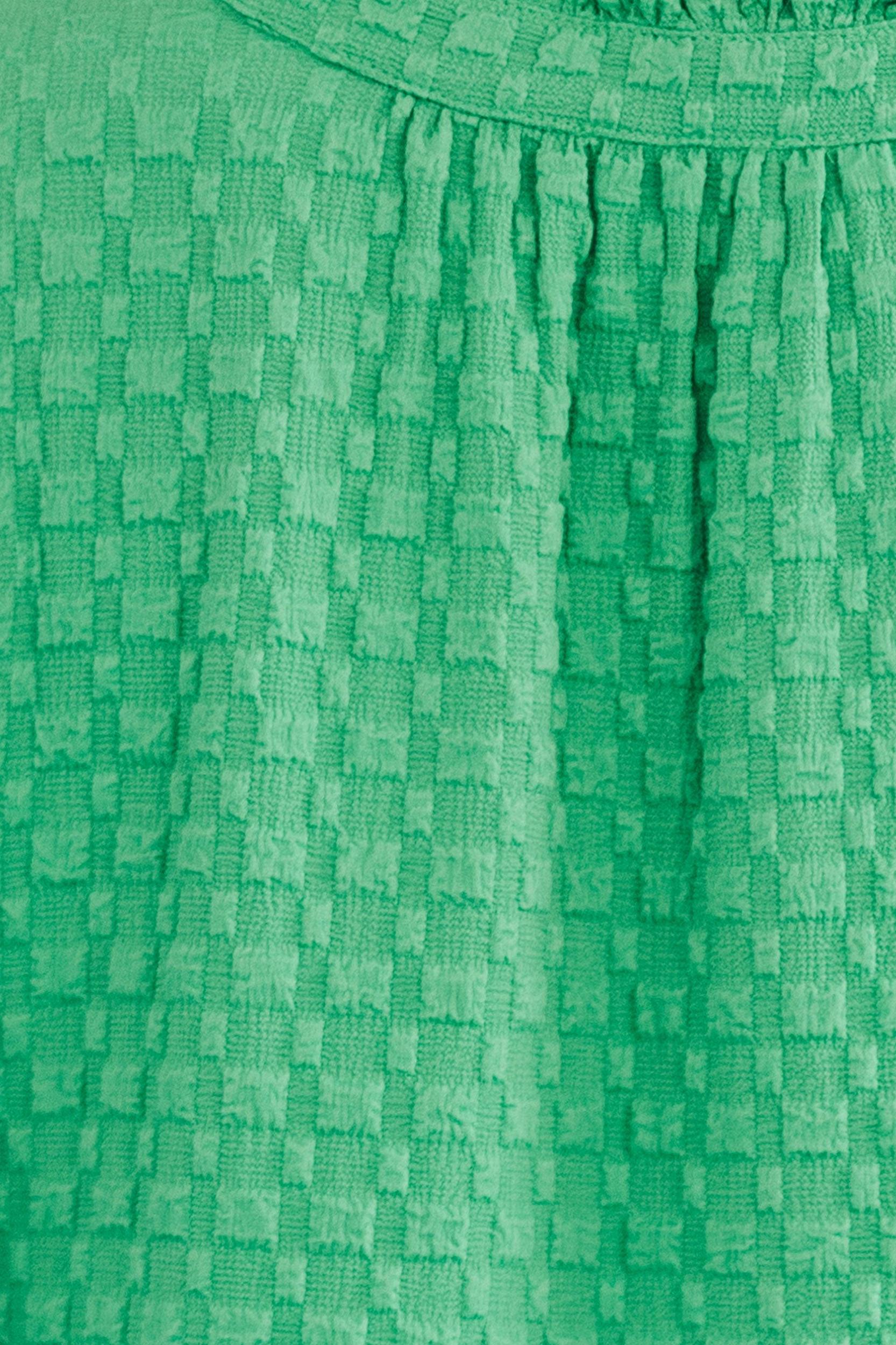 All Up To You Green Textured Dress Female Product Image