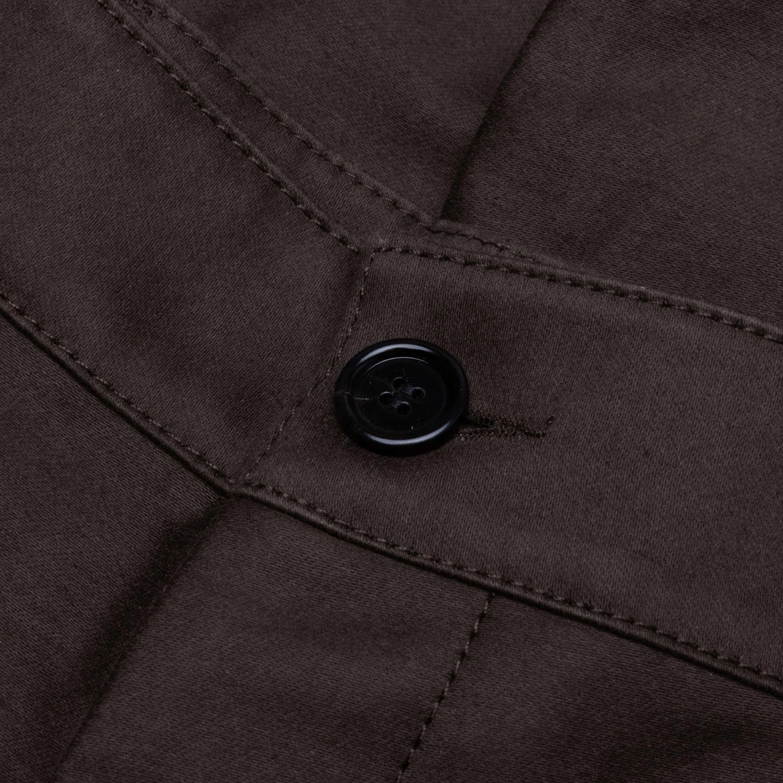 Brown Organic Cotton Cargo Trousers TCY36 - Moca Male Product Image