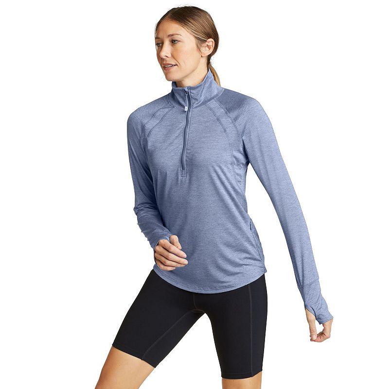 Women's Eddie Bauer Resolution Quarter Zip Hoodie, Size: Large, Purple Product Image